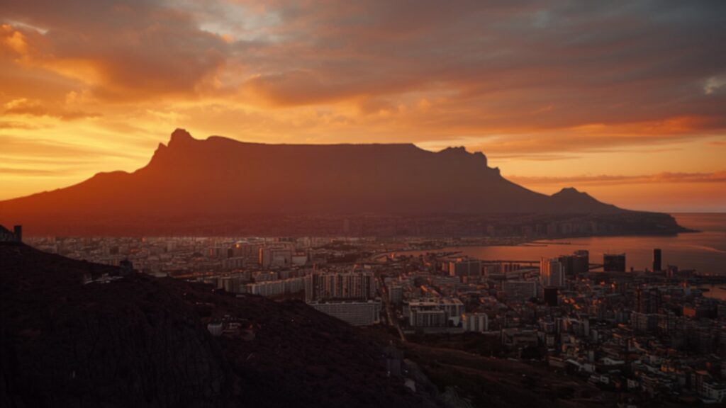 Cape Town and Table Mountain at golden hour — TravelDeals AI