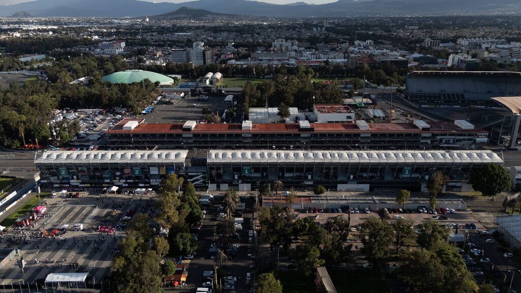 Aerial view of the Autodromo Hermanos Rodriguez, Corona Capital venue