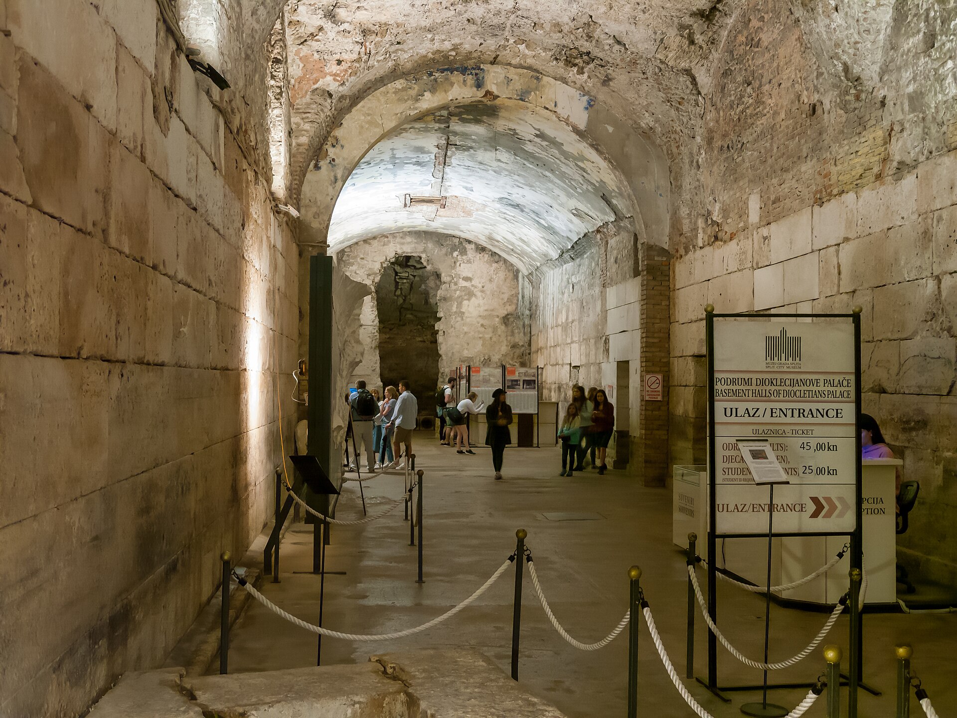 Diocletian Palace in Split Old Town