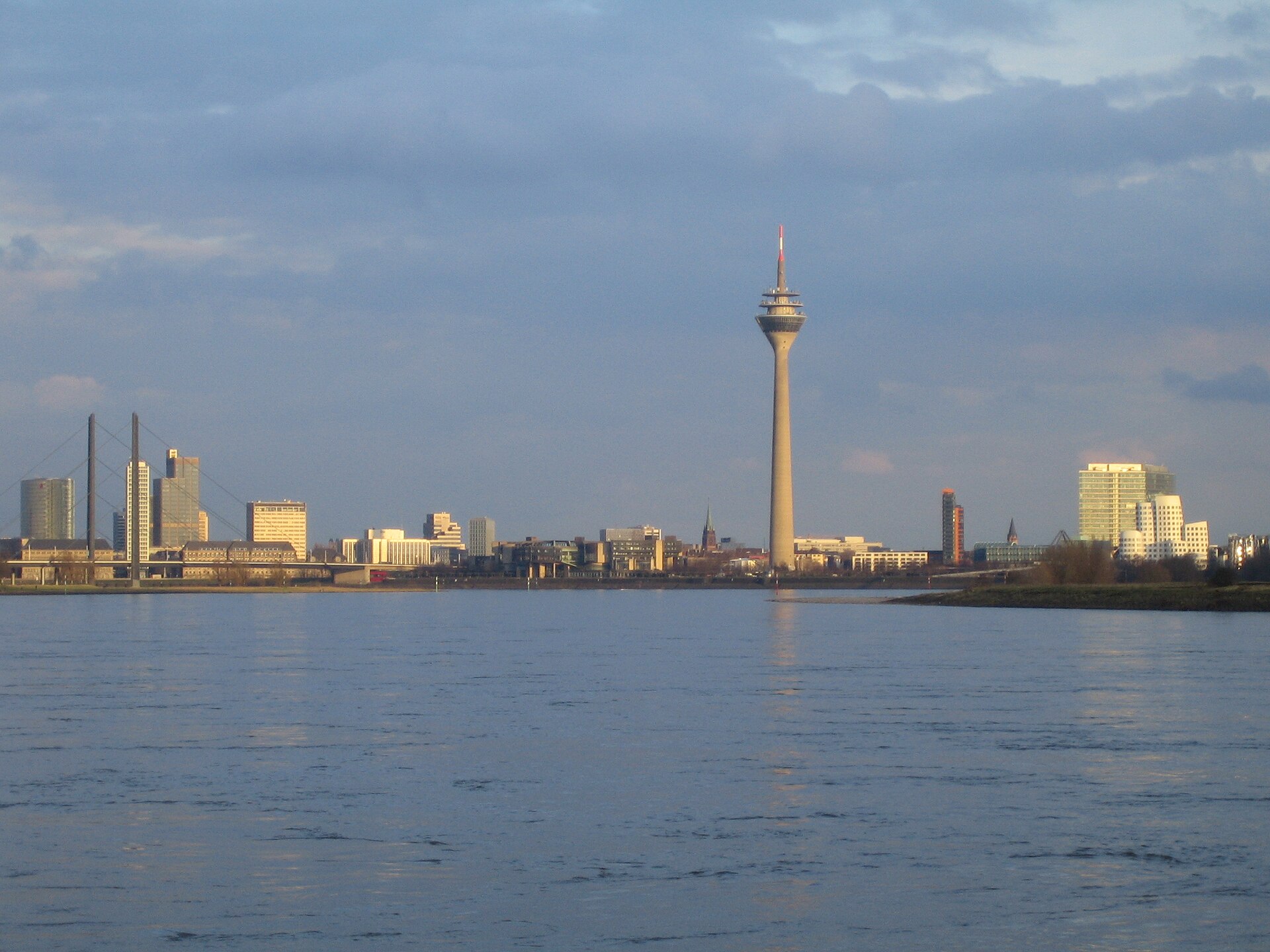 The Düsseldorf skyline on the Rhine, gateway to Parookaville