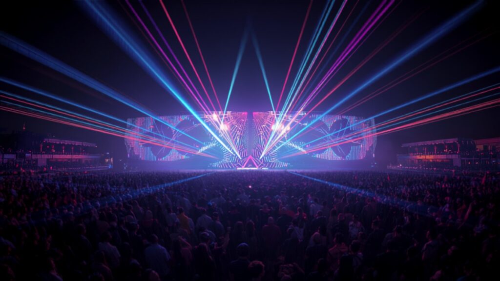 Asian rave with lasers and big LED stage — TravelDeals AI