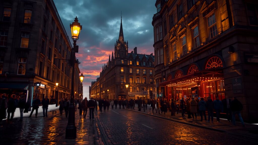 Glasgow city at dusk — TravelDeals AI
