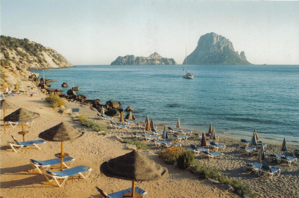 Ibiza coastline and nightlife