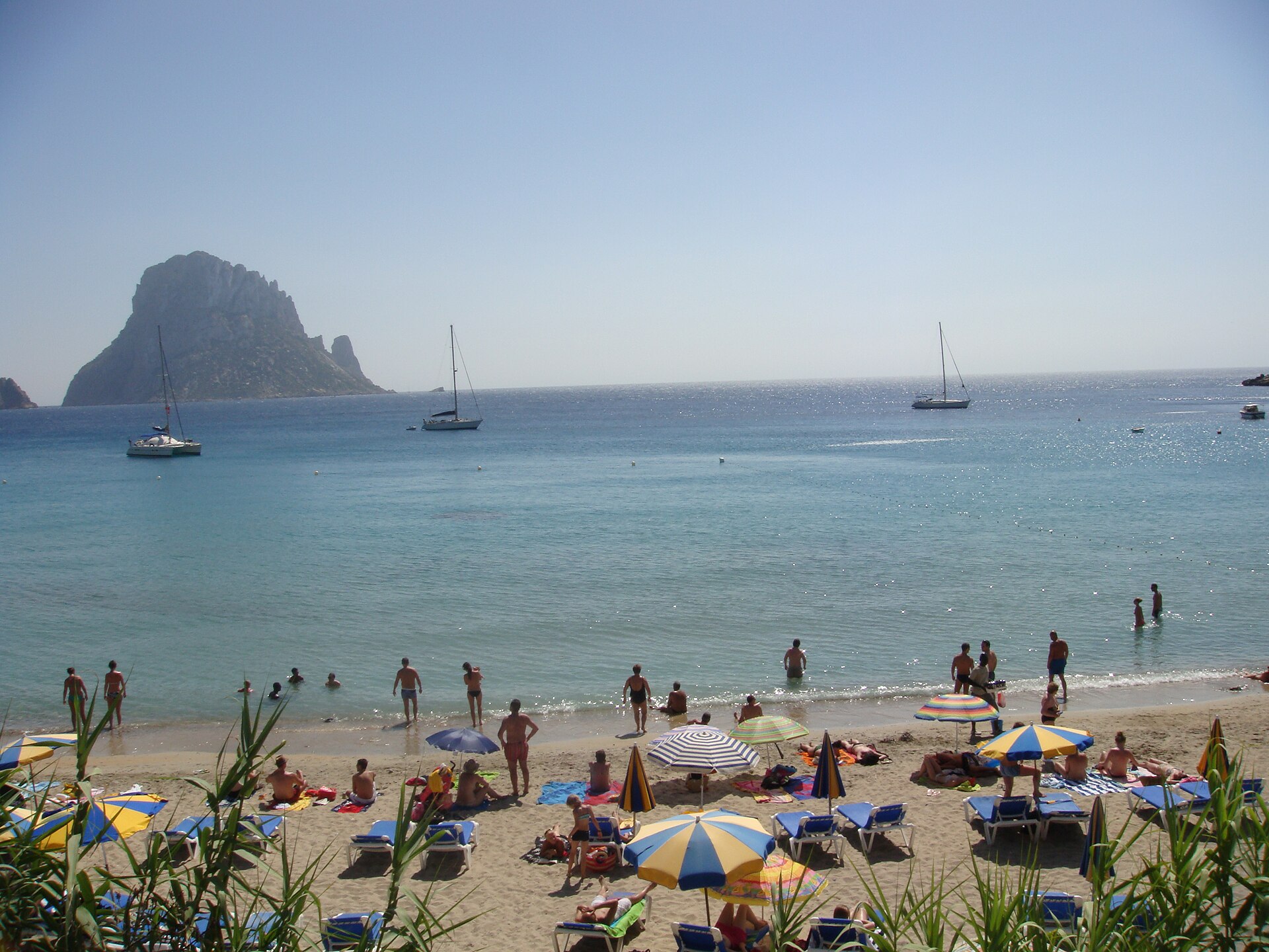 Ibiza coastline and nightlife
