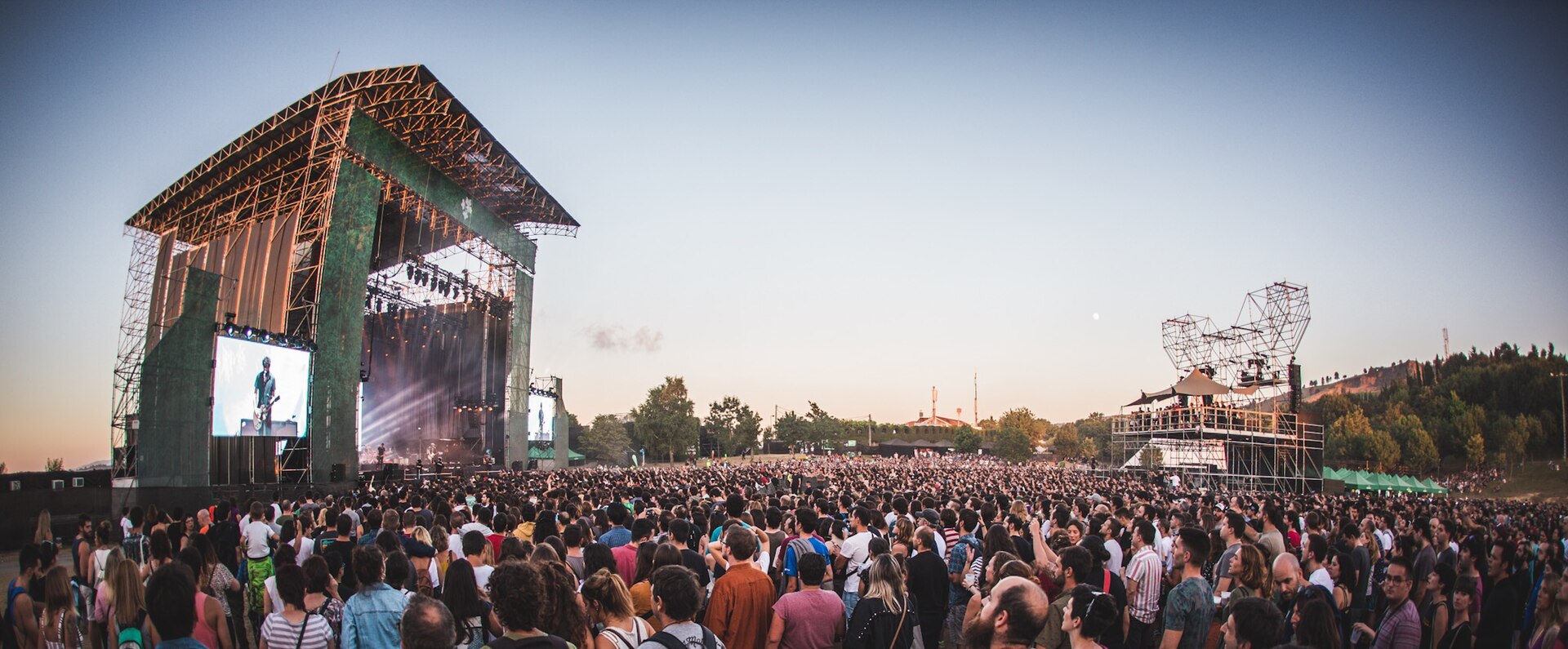 Festival crowd on Mount Kobetamendi, the Bilbao BBK Live site