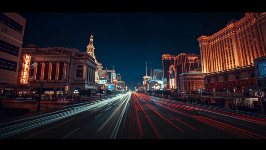 Las Vegas Strip neon skyline at night — TravelDeals AI