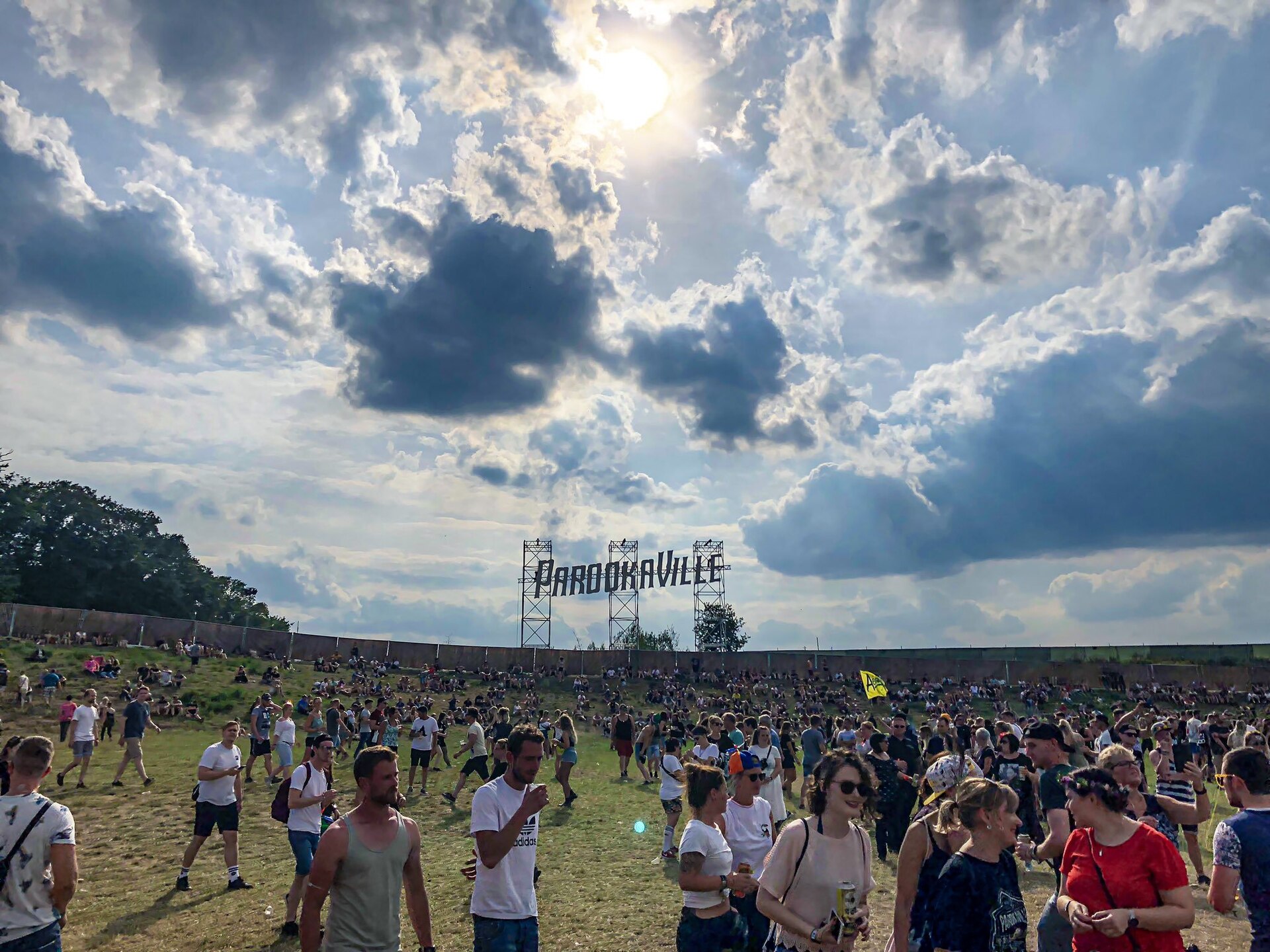 Crowd in the arena at Parookaville festival, Weeze, Germany