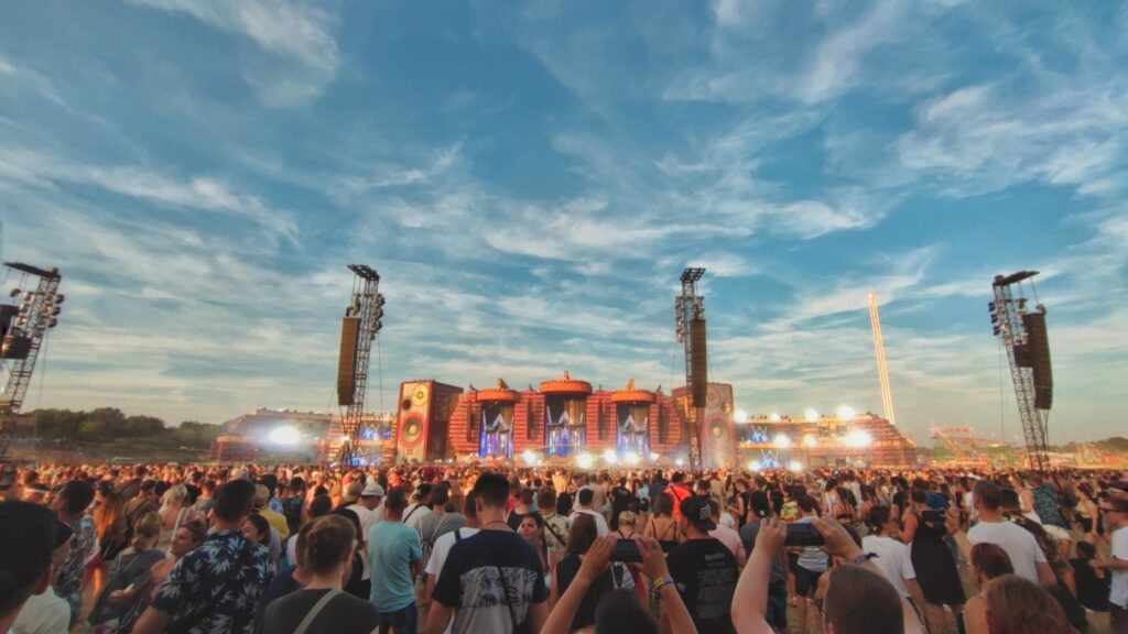 The main stage at Parookaville EDM festival in Germany