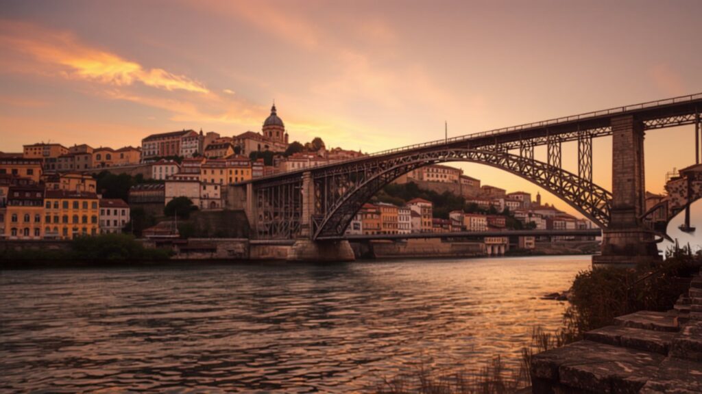Porto Douro river and bridge at golden hour — TravelDeals AI