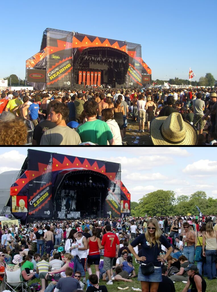 Crowd at the Reading and Leeds Festival main stage