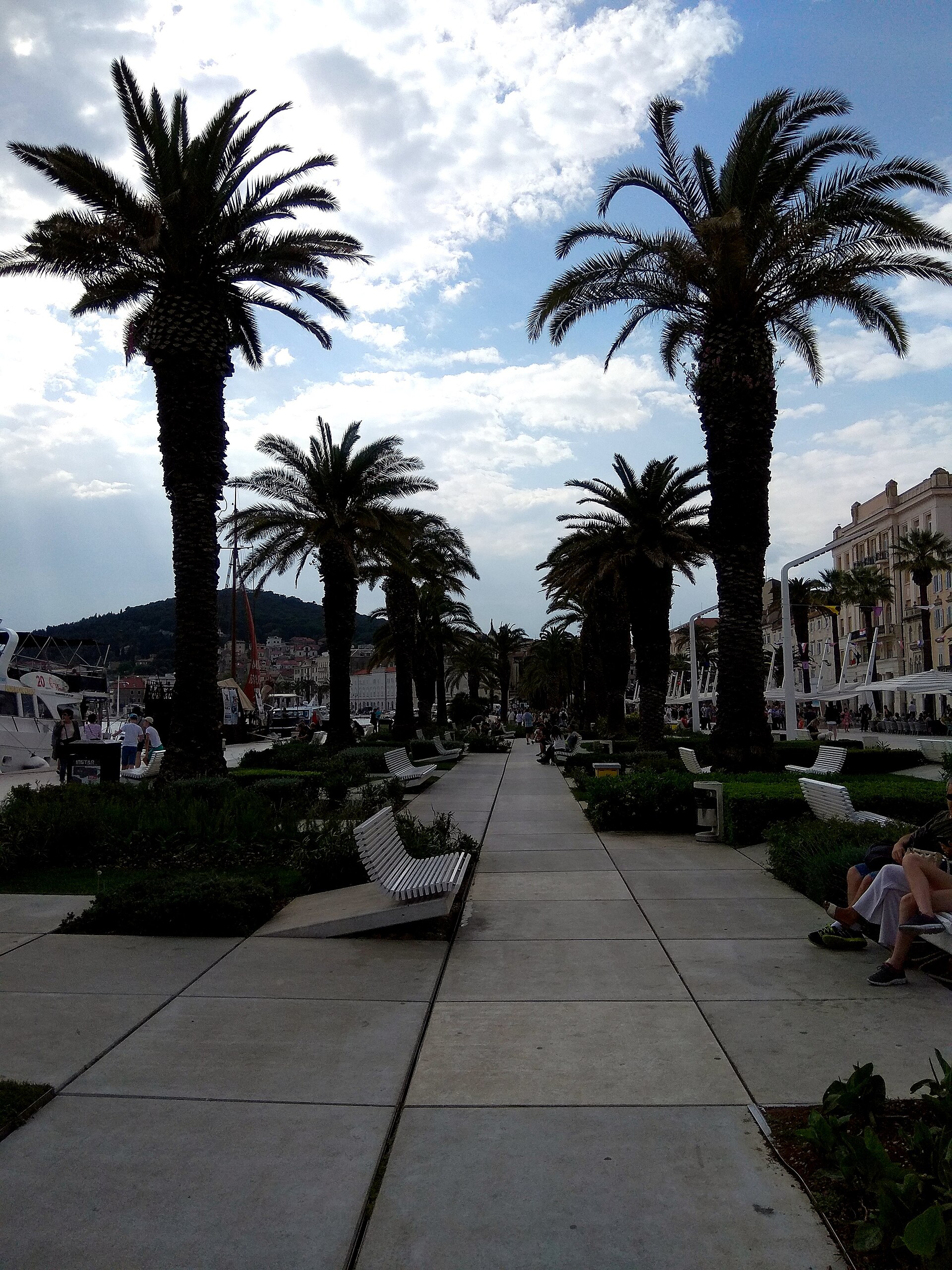 Riva waterfront promenade in Split, Croatia