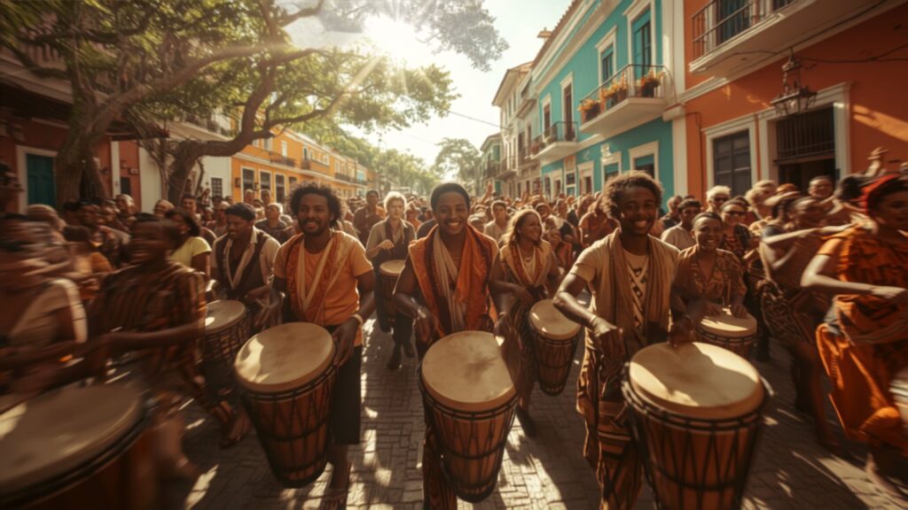 Afro-Brazilian street music celebration in Salvador — TravelDeals AI