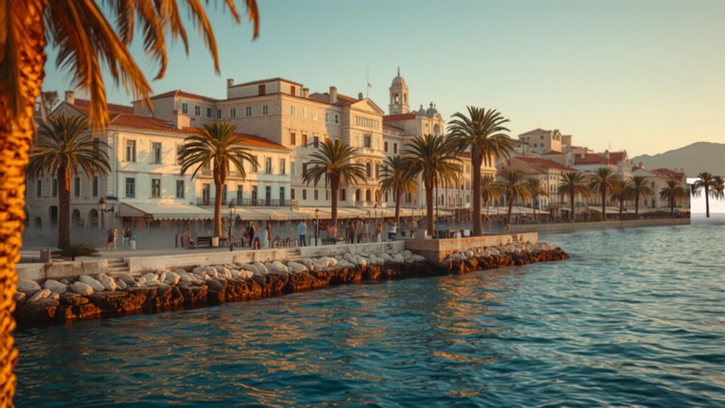 Split Croatia Adriatic coast at golden hour — TravelDeals AI