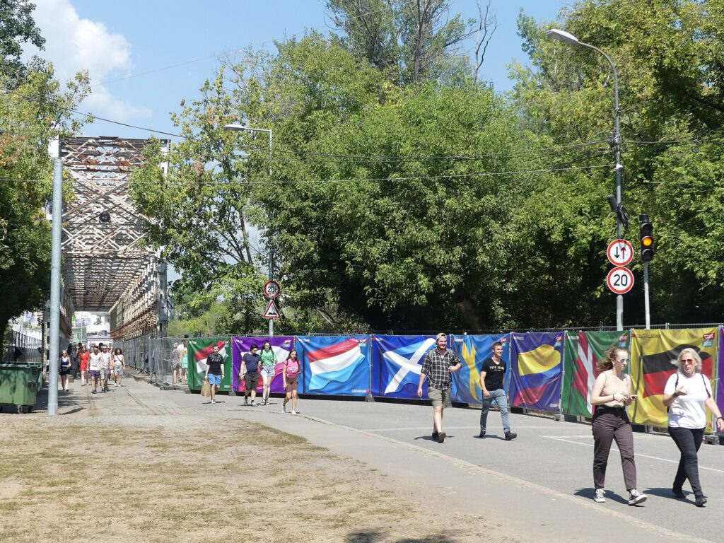 Sziget festival on Obuda Island Budapest
