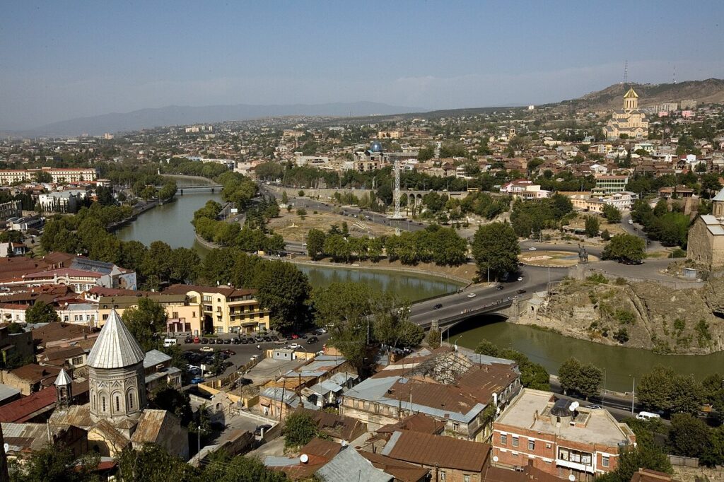 Tbilisi Georgia old town and nightlife